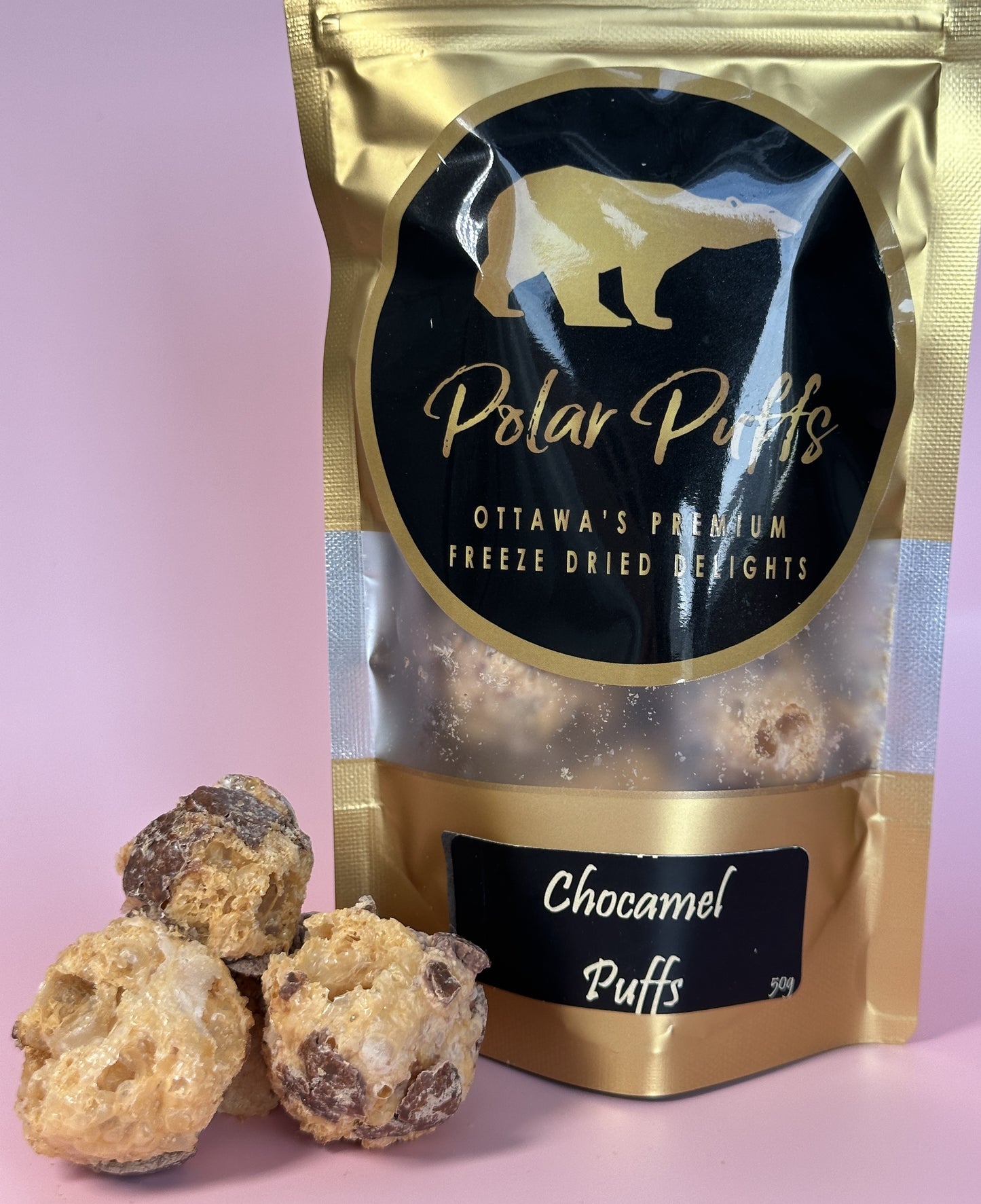 Chocamel Puffs