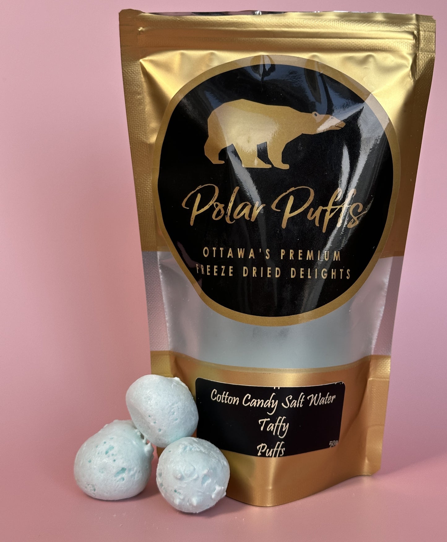 Cotton Candy Salt Water Taffy Puffs