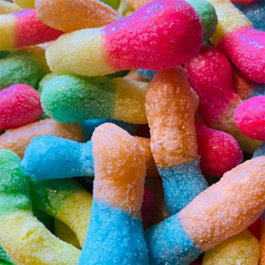 Sour Worm Puffs